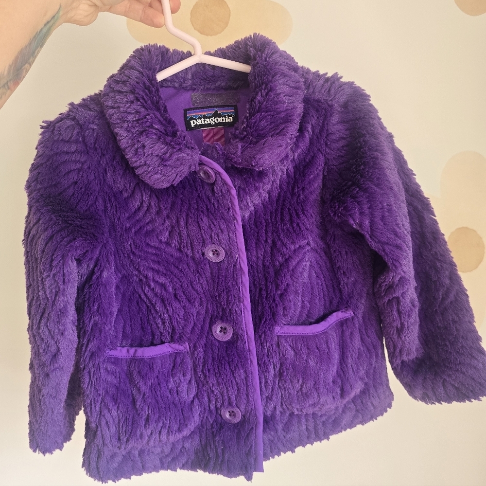 Patagonia Kids Plush Purple Jacket